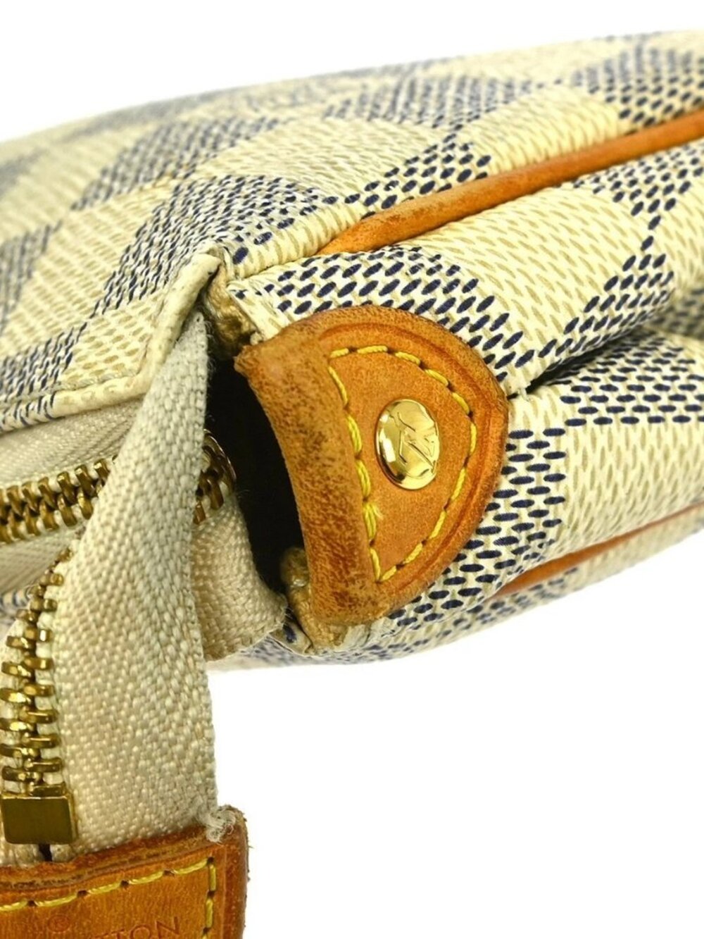 LOUIS VUITTON DAMIER AZUR EVA 2WAY CHAIN HANDBAG N55214 DU0171 NQ06836 - Picture 11 of 15